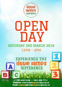 Open Day March 3rd 2018